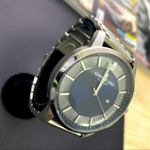 silver watch | push bottom deployment clasp